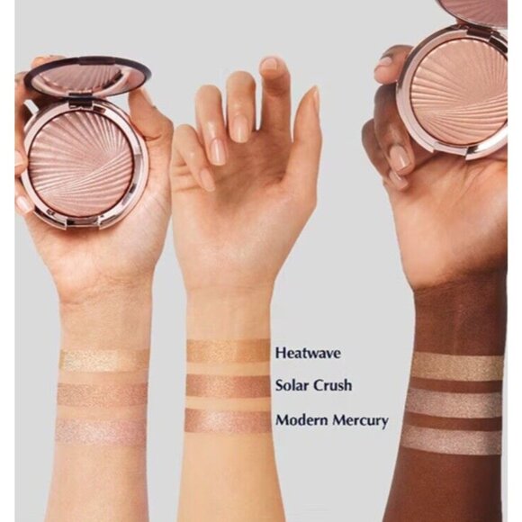 Estee Lauder Bronze Goddess Makeup Face Highlighting Powder Gelee 02 Solar Crush - Picture 7 of 11